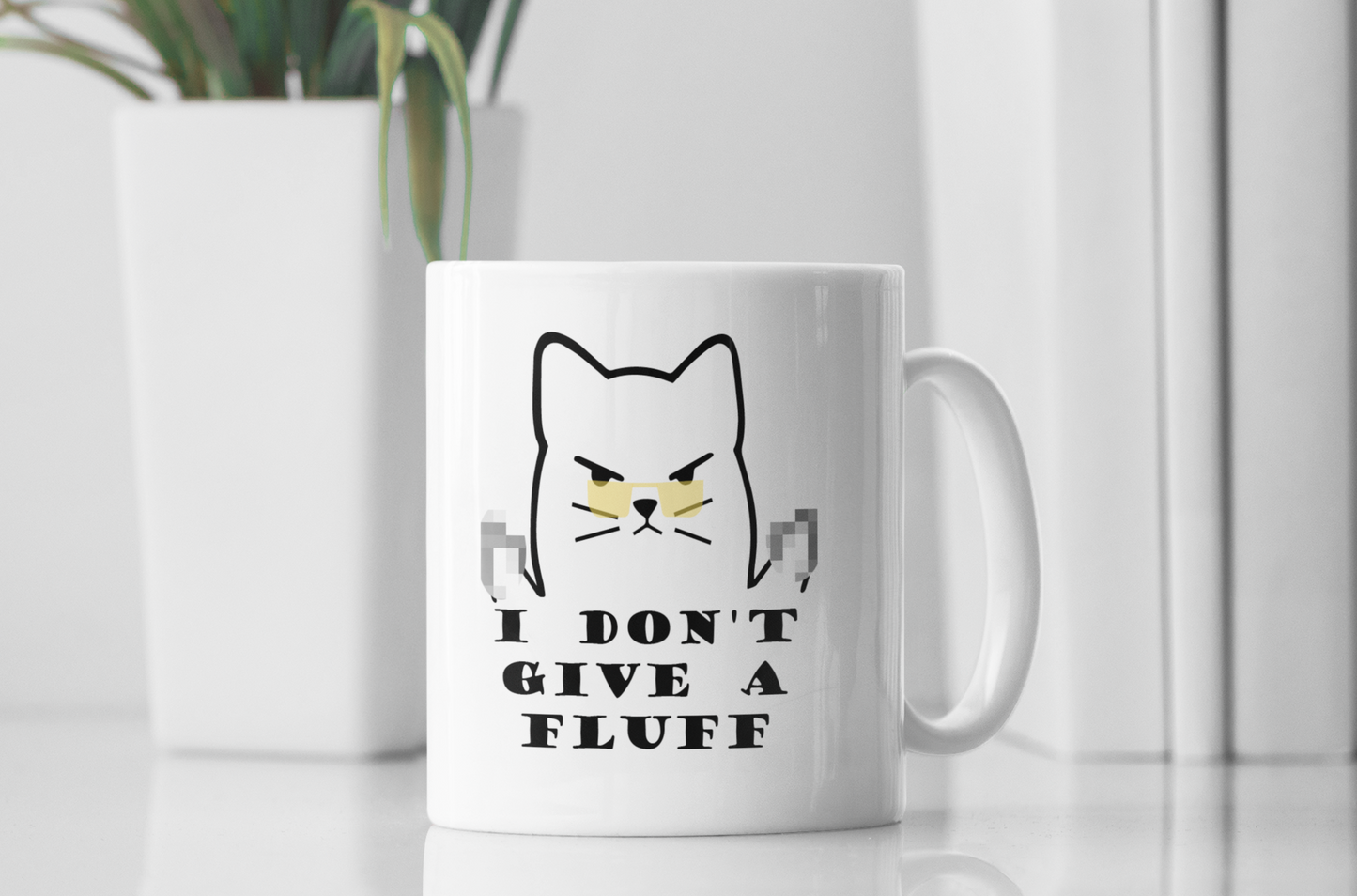 Grumpy-Mug - Give a Fluff - GEPIXELT