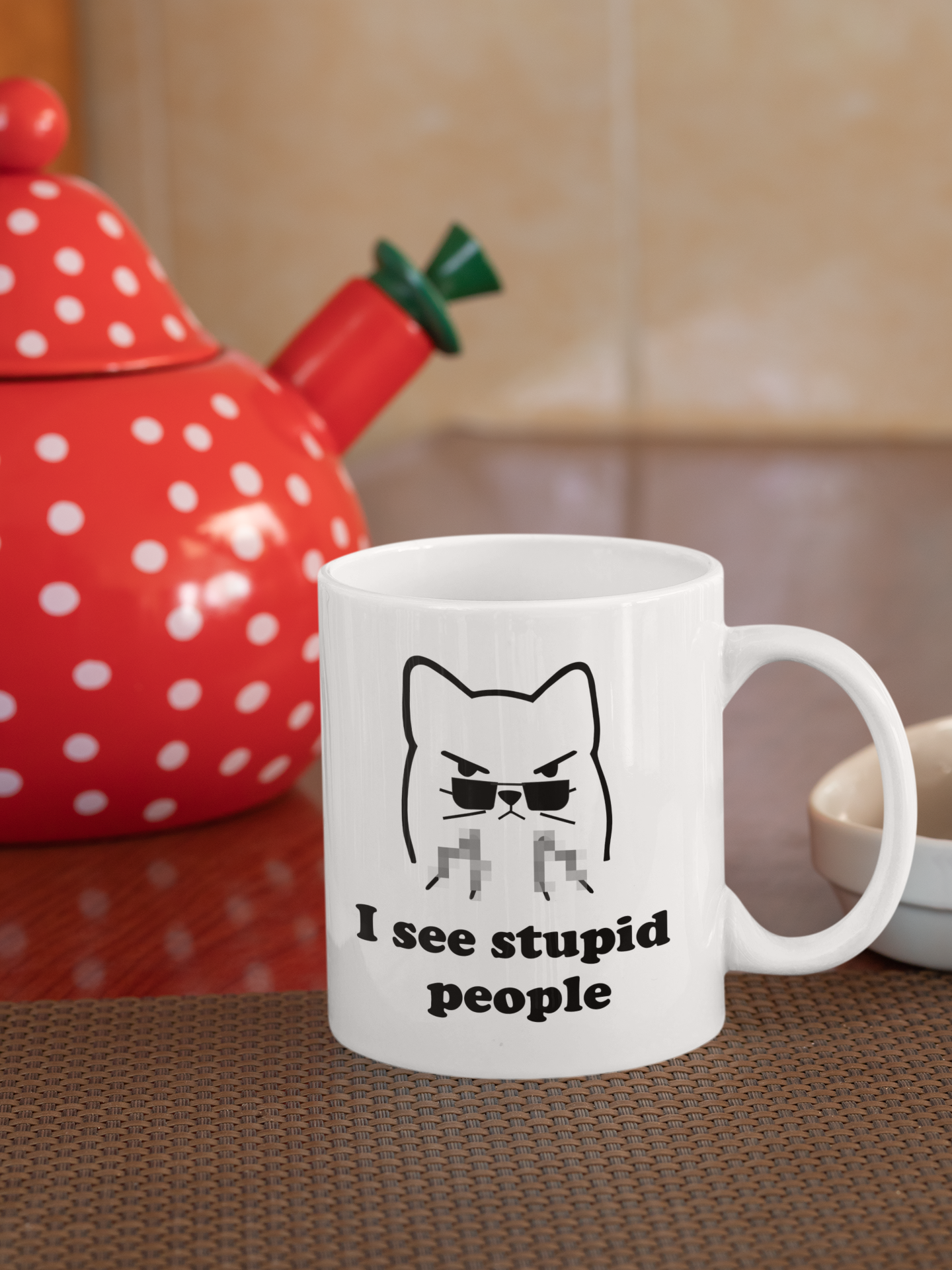 Grumpy-Mug - I SEE STUPID - GEPIXELT